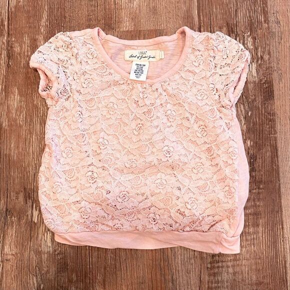 H&M Label of Graded Goods Pink Lace Sleeveless Blouse Size 2-4 Years - Picture 2 of 8